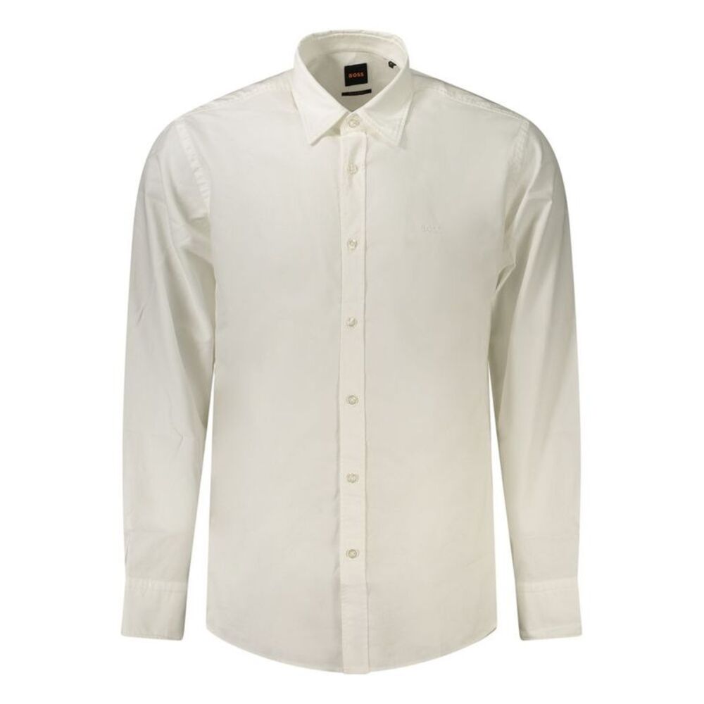 Hugo Boss White Cotton Men's Men's Shirt